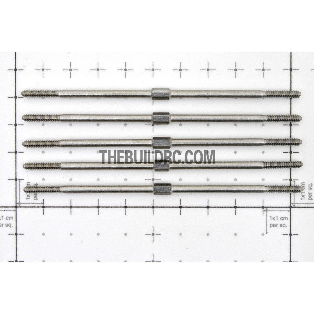 ??2.8 x L3.875"(100mm) Hexagon Stainless Steel Push Rod (5pcs/set)