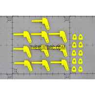 Nylon Plastic Control Horn / Arm ??1.2mm x 12mm (10pcs) - Yellow