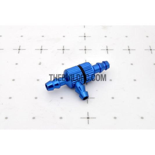 ??3.2 x ??1.8 x D8 x L28 x H14.5mm 3-way Aluminum Oil Tank Plug - Blue