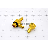 ??3.2 x ??1.8 x D8 x L28 x H14.5mm 3-way Aluminum Oil Tank Plug - Gold