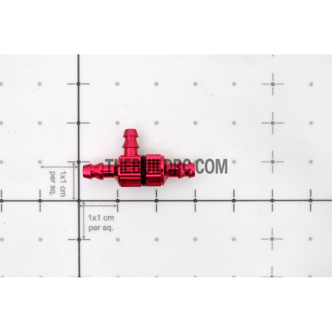 ??3.2 x ??1.8 x D8 x L28 x H14.5mm 3-way Aluminum Oil Tank Plug - Red