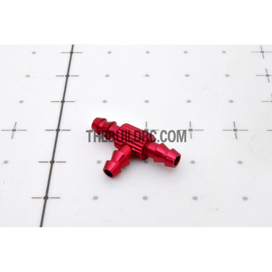 ??3.2 x ??1.8 x D6 x L21 x H12.5mm 3-way Aluminum Oil Tank Plug - Red