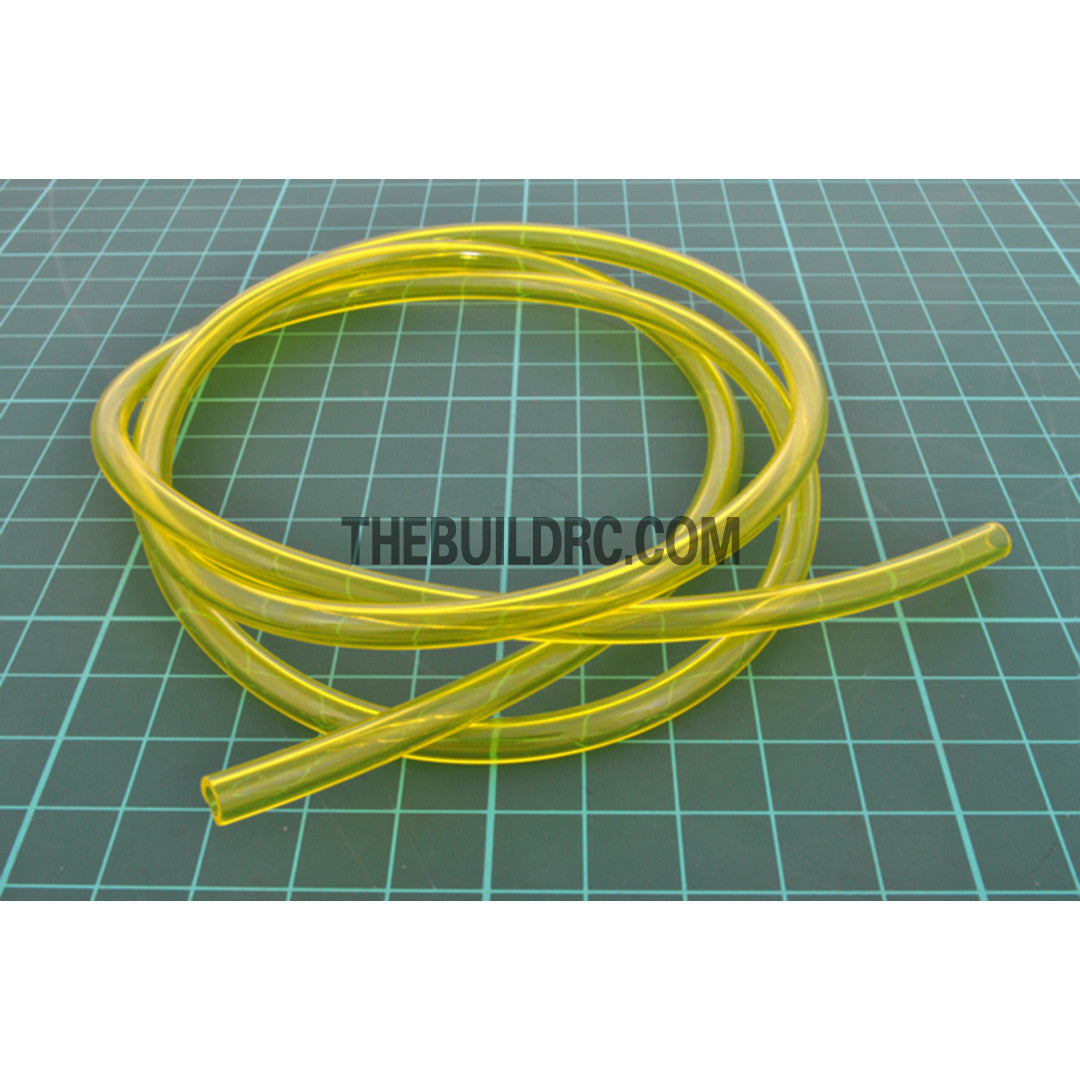 Φ3×Φ5mm Semi Soft PVC Rubber RC Boat Water Inner Tube (1 Meter) - Yellow