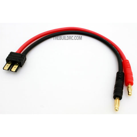 180mm 14 AWG Charge Cable w/ Male TRX <-> 4mm Banana Plug