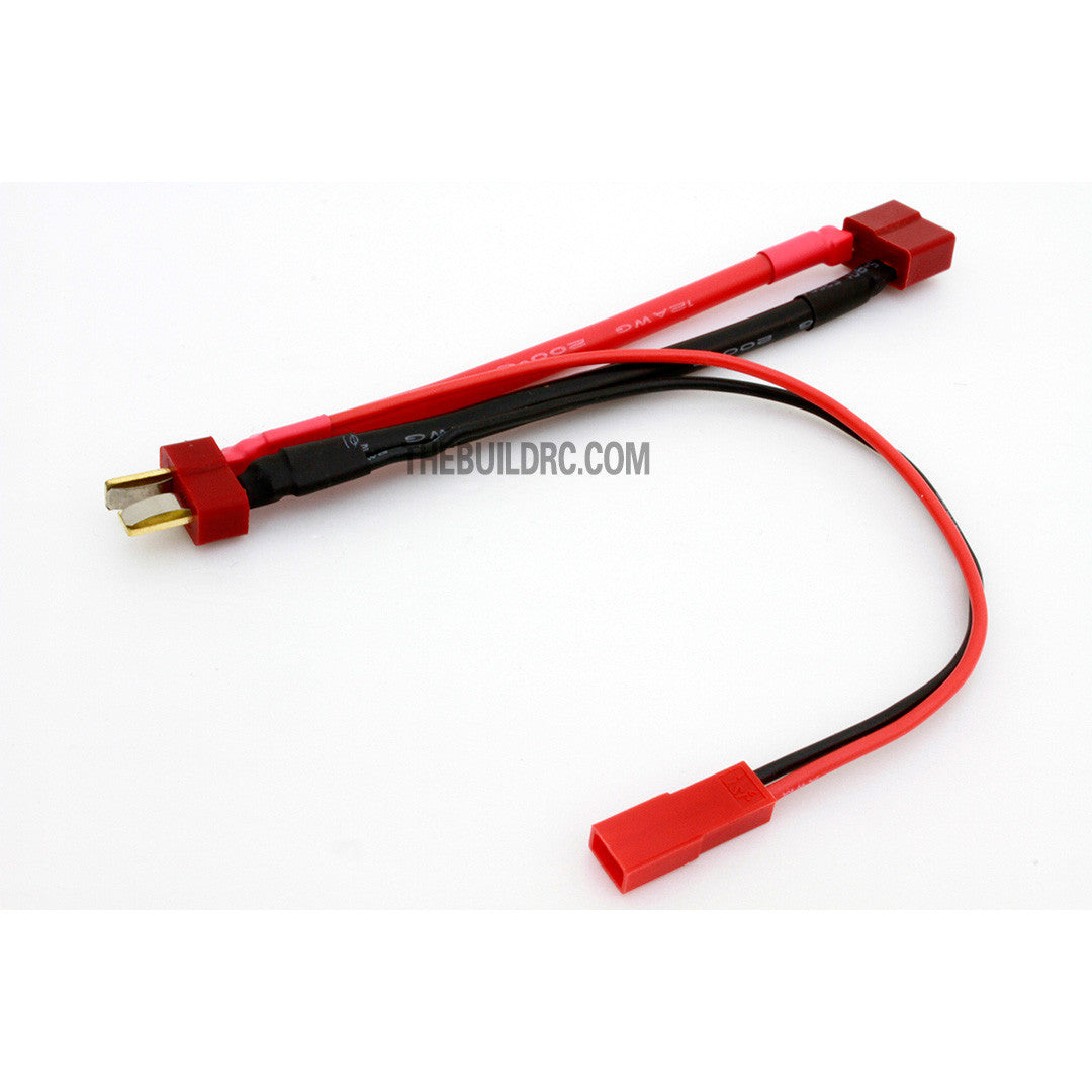 (HH) 145mm 12 AWG JST Connector to T-Plug / Dean Plug