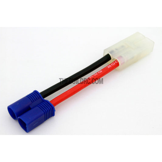 45mm 14 AWG Male EC3 <-> Male Standard Tamiya Plug Adaptor Cable