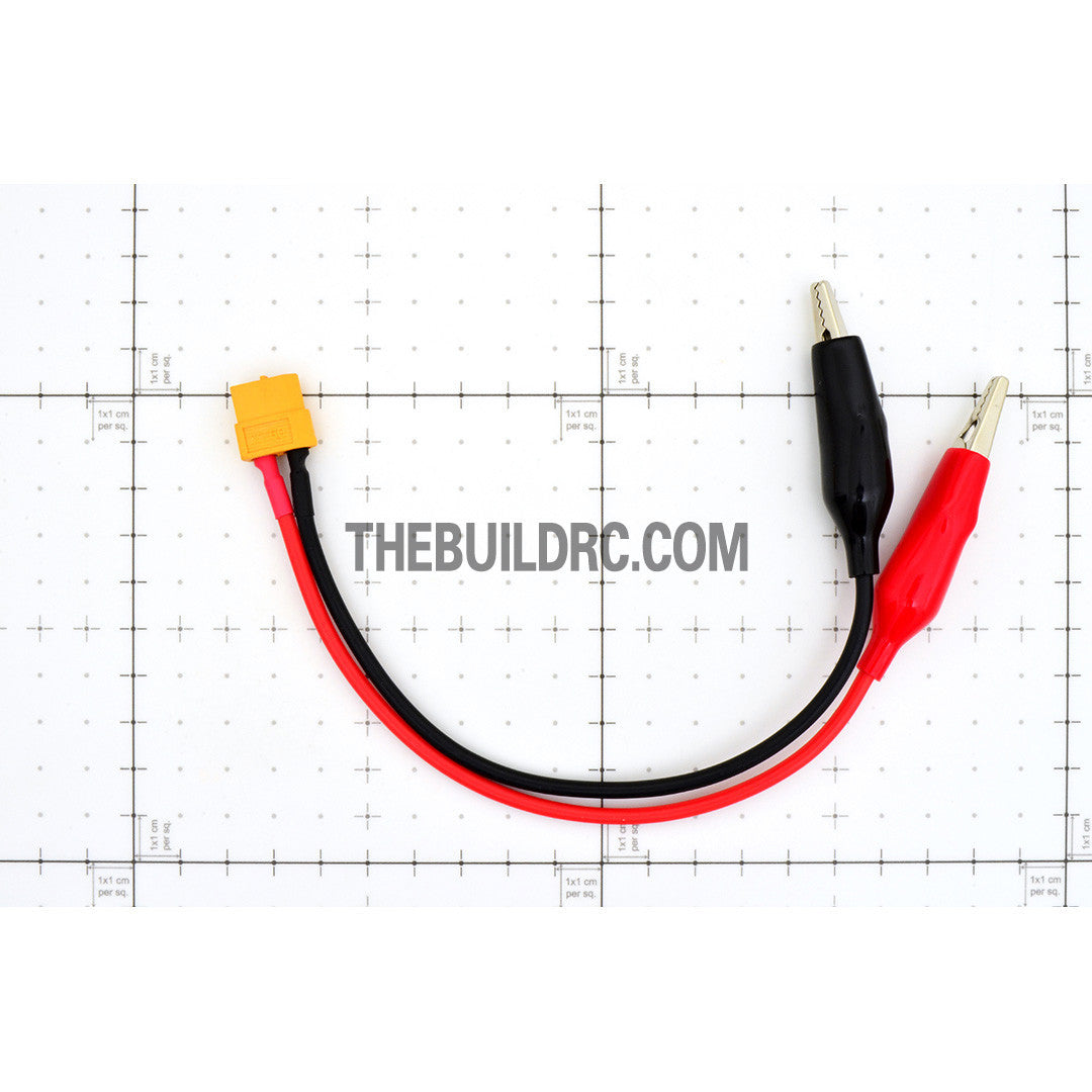 Female XT60 <-> Clip Charger 180mm 14 AWG 200?? Wire Battery Adaptor