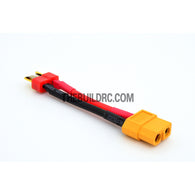 Male XT60 <-> Male T-Connector 50mm 14 AWG 200?? Wire Battery Adaptor