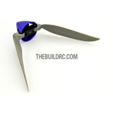 9 X 5" Folding Propeller with 30mm Aluminum Spinner ??3.17mm Hub