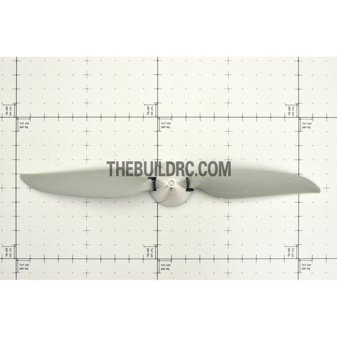 9 x 5" Folding Propeller with 30mm Aluminum Spinner ??3.17mm Hub - Silver