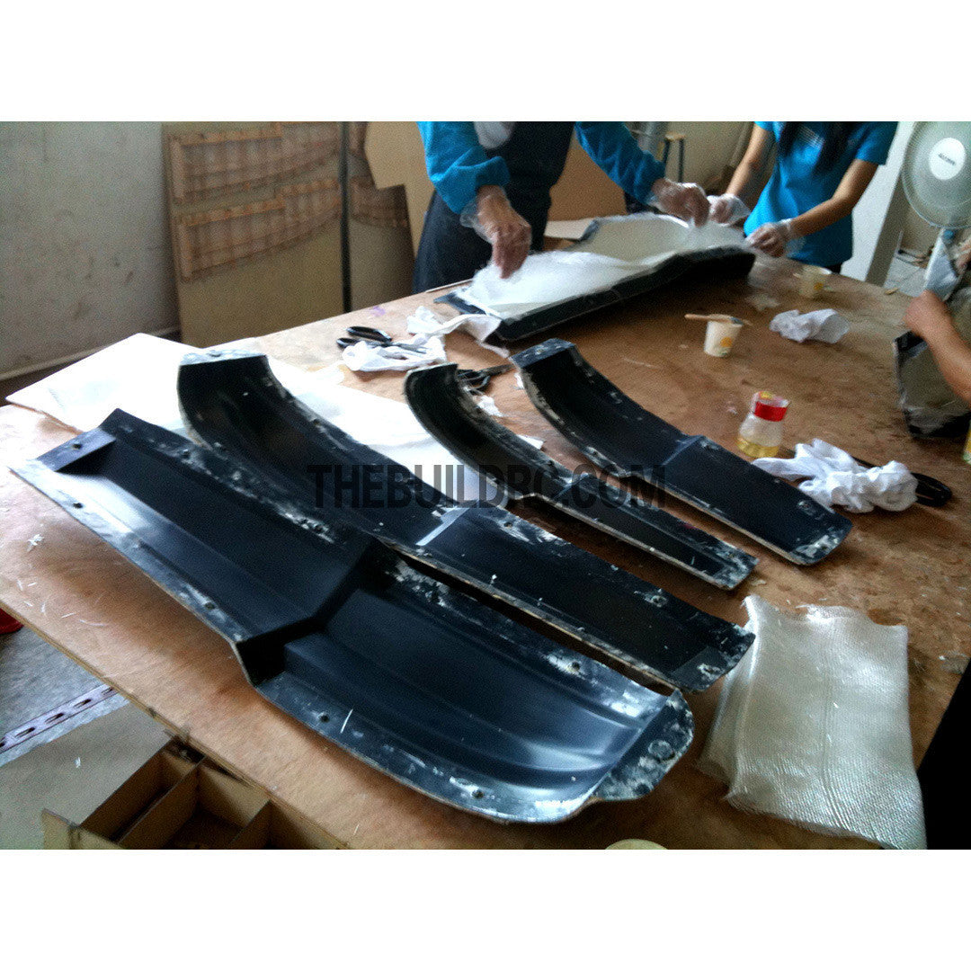 800mm 40 Class Fiberglass RC Plane Landing Float (2pcs)