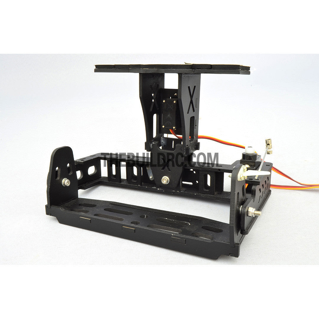 FPV Camera Wooden Mount 2 Axis for Quadcopter Multi-Chopper Aerial Shoot