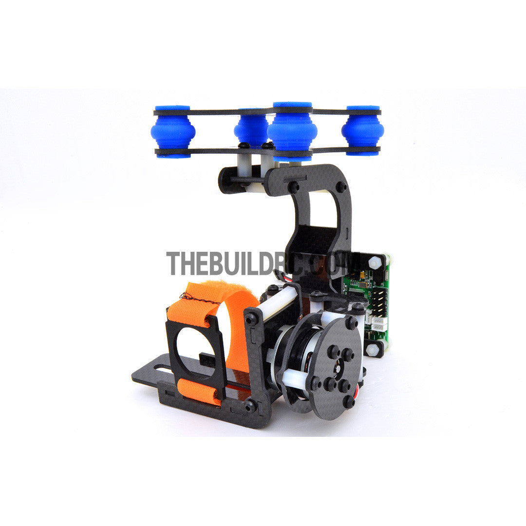 FPV Camera Mount Gimbal With 2208kv  Brushless Motors & Controller for Gopro3 Aerial (Upgradeable) - Carbon Fiber (~205g)