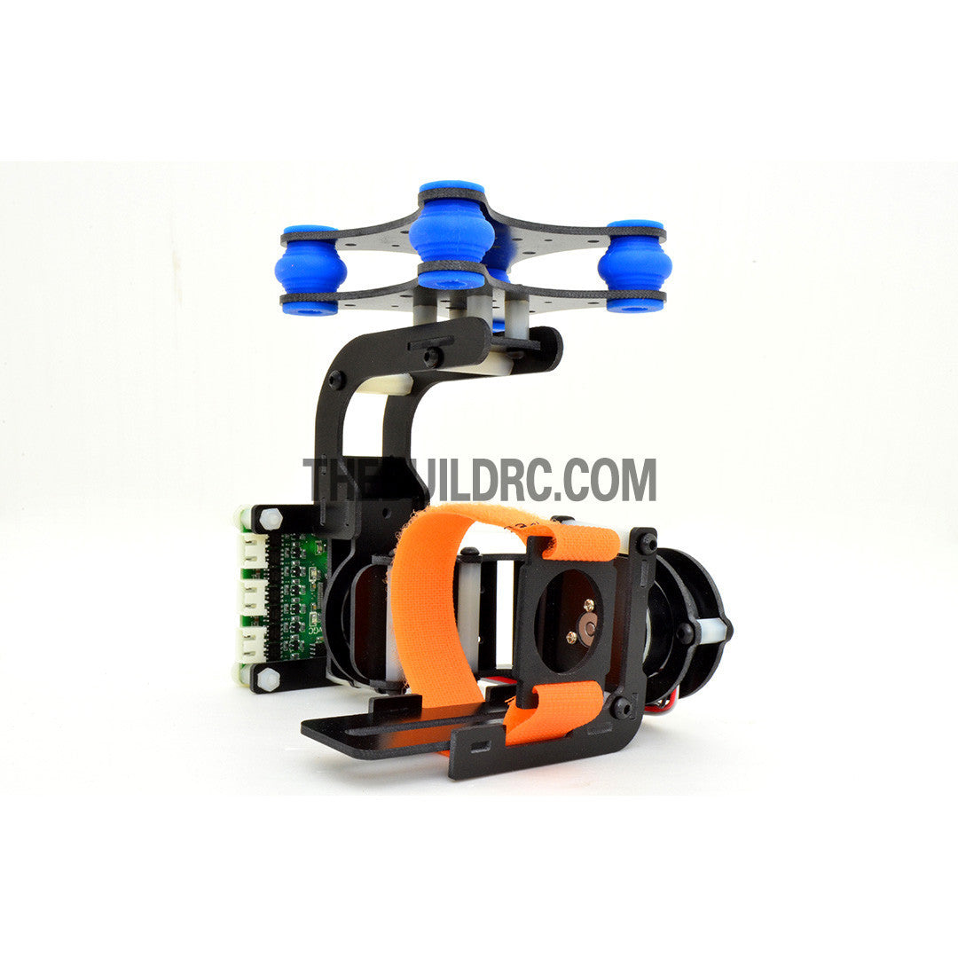 FPV Camera Mount Gimbal With 2208kv  Brushless Motors & Controller for Gopro3 Aerial (Upgradeable) - Fiberglass (~220g)