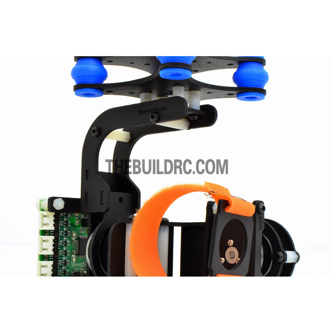 FPV Camera Mount Gimbal With 2208kv  Brushless Motors & Controller for Gopro3 Aerial (Upgradeable) - Wooden & Fiberglass (~167g)