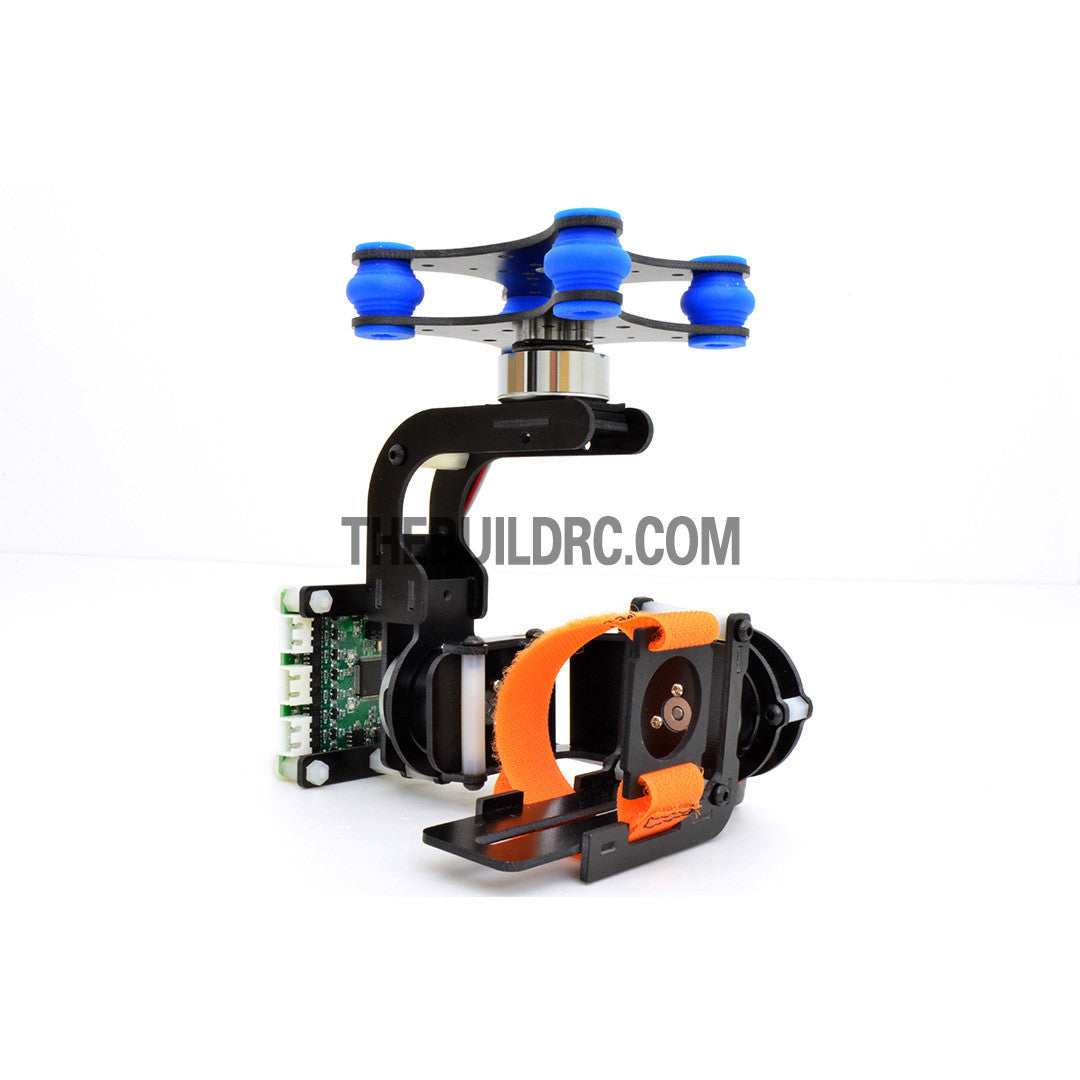 3 Axis Upgraded FPV Camera Mount Gimbal With 2208kv  Brushless Motors & Controller for Gopro3 Aerial - Fiberglass (~250g)