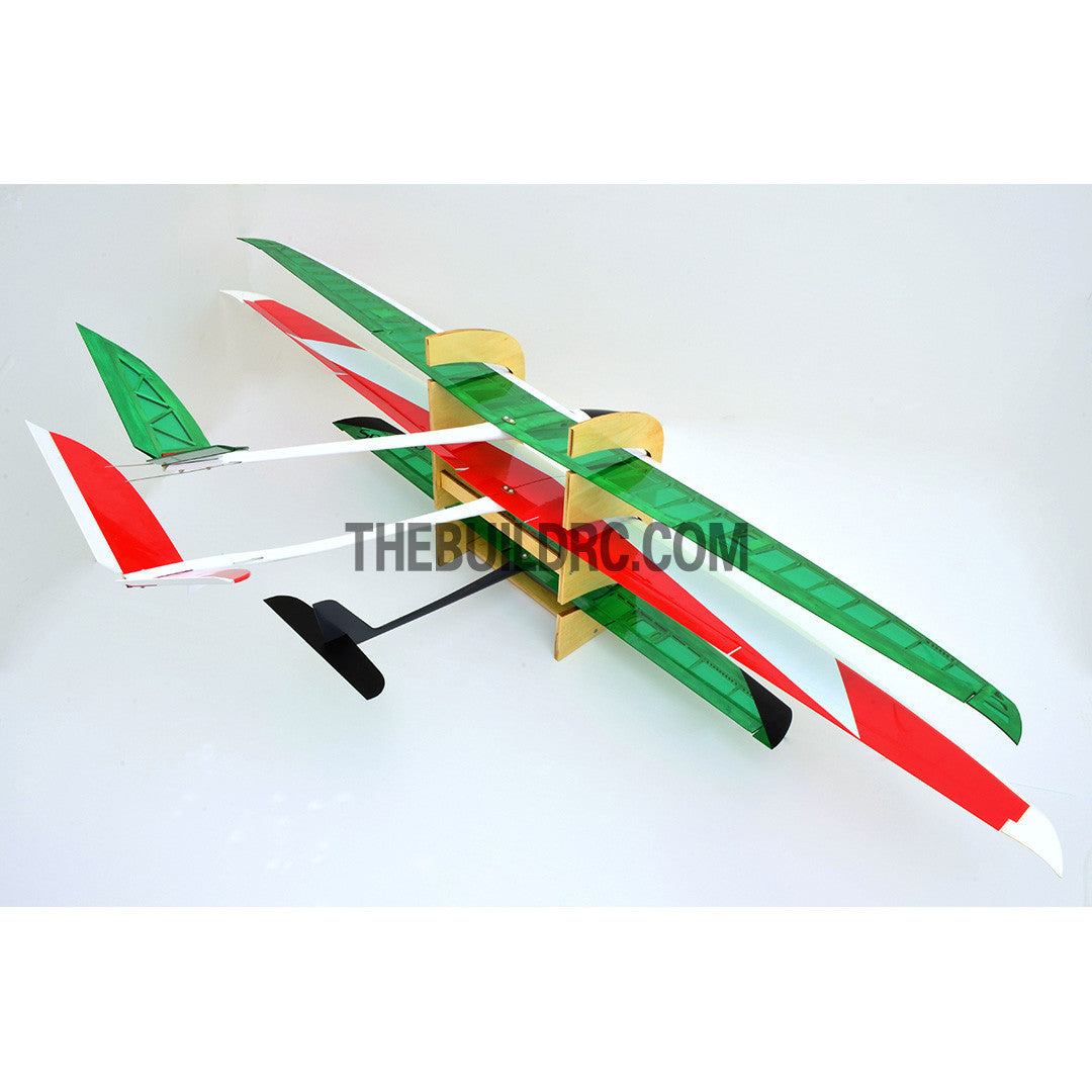 RC Plane Glider Sailplane 3 Slots Wooden Mount Stand