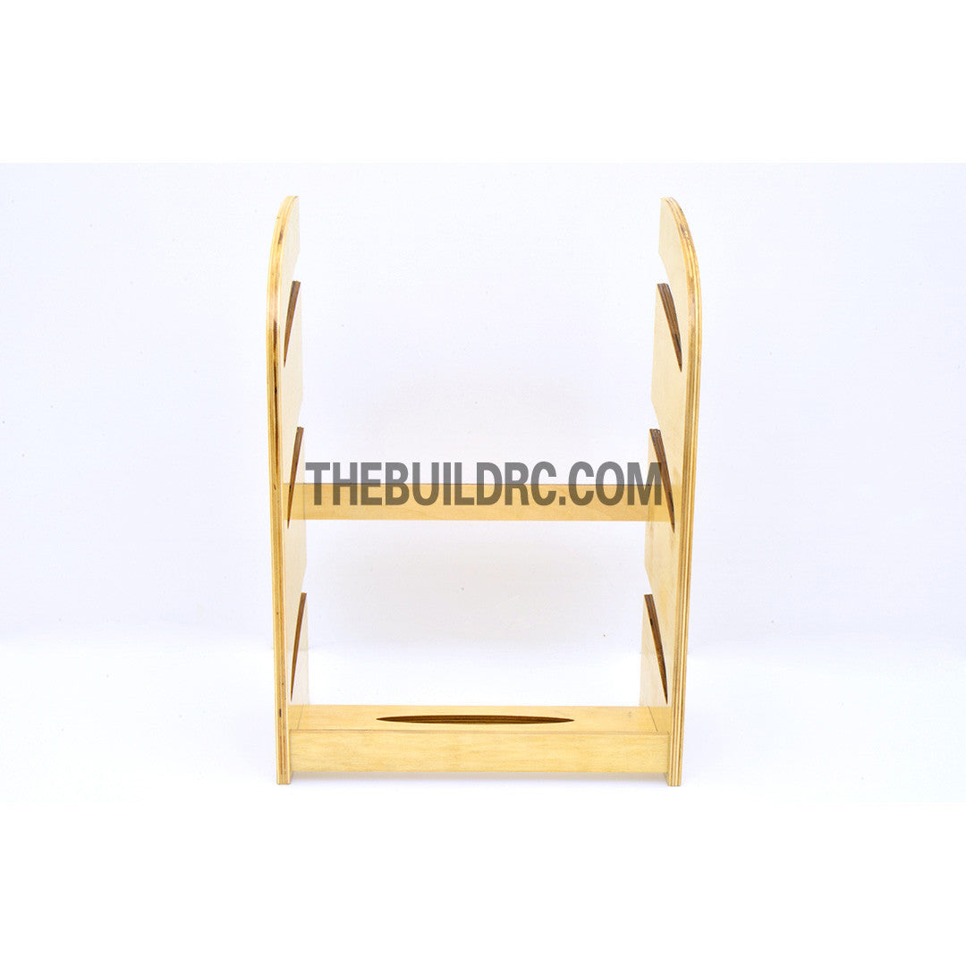 RC Plane Glider Sailplane 3 Slots Wooden Mount Stand