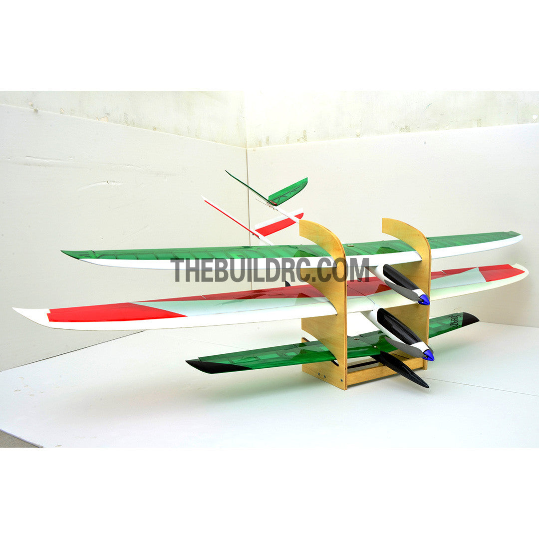 RC Plane Glider Sailplane 3 Slots Wooden Mount Stand
