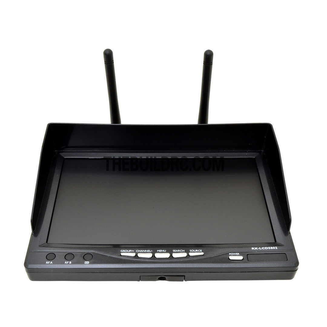 5.8Ghz 8Ch Diversity 7" 800 x 480 LED Screen with built-in Receiver Monitor For RC R/c FPV
