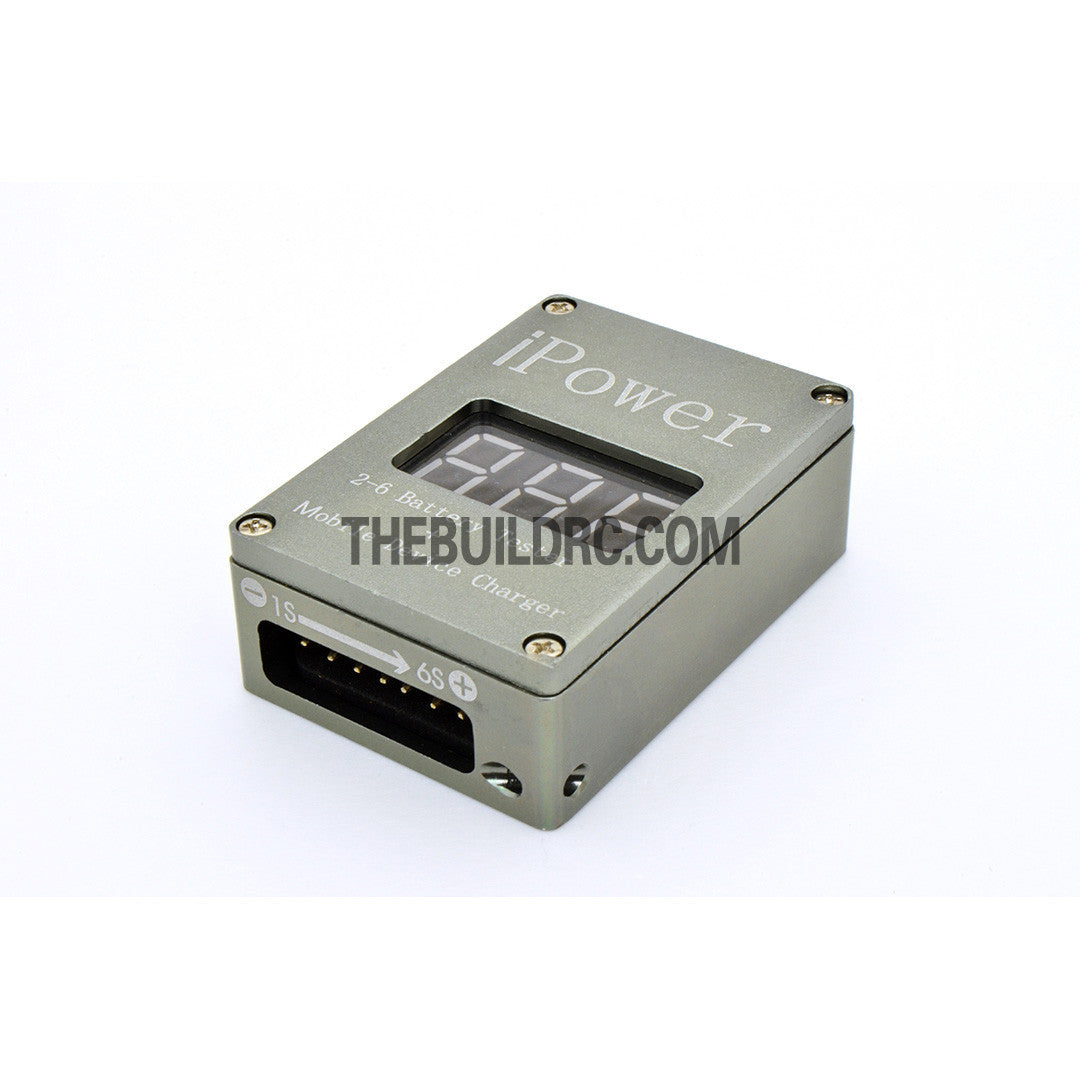 RC 2-6S LiPo Battery Voltage Tester Monitor and Mobile Device USB Charger
