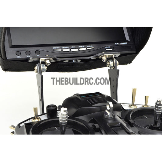 LED Screen Monitor Carbon Fiber Rear Mount For RC FPV Radio