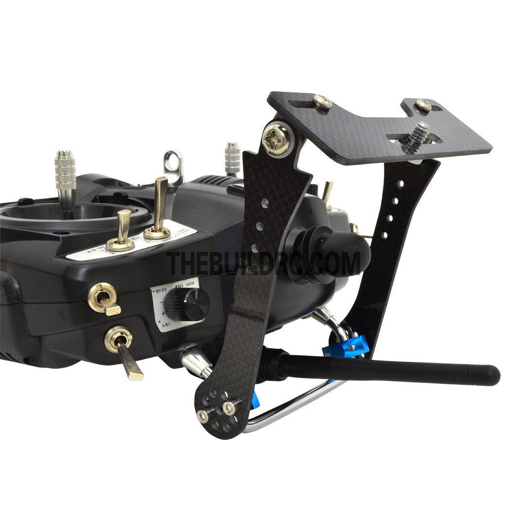 LED Screen Monitor Carbon Fiber Rear Mount For RC FPV Radio