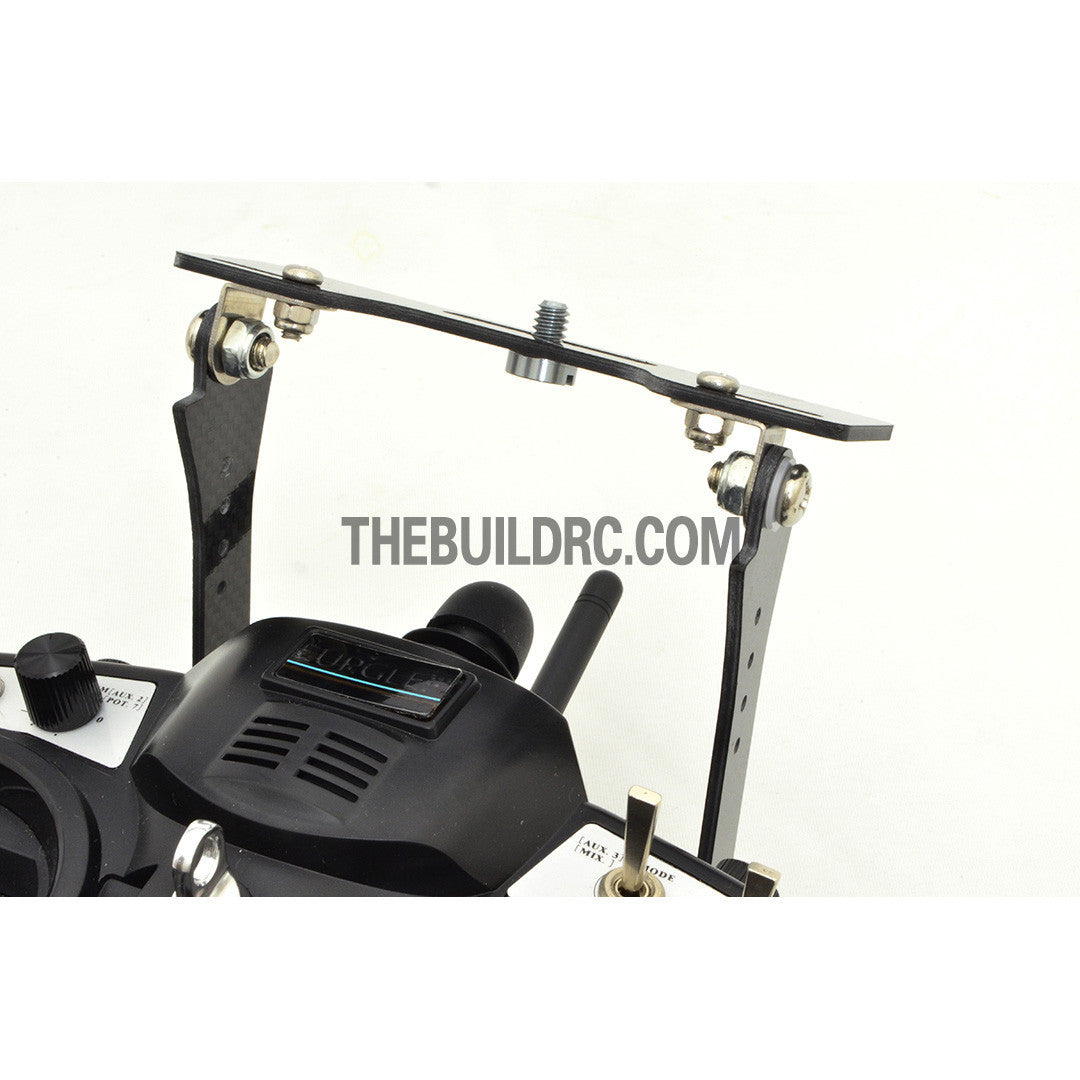 LED Screen Monitor Carbon Fiber Rear Mount For RC FPV Radio