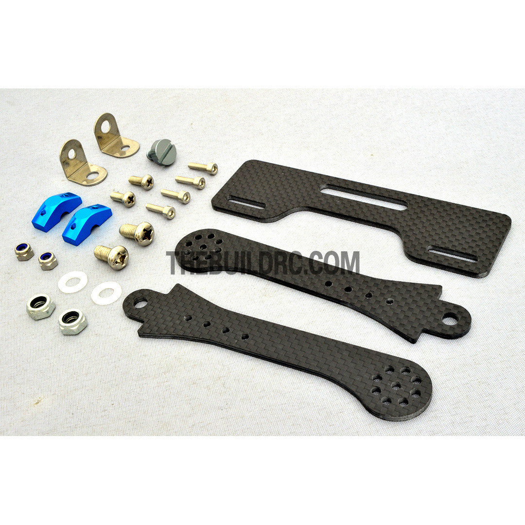 LED Screen Monitor Carbon Fiber Rear Mount For RC FPV Radio