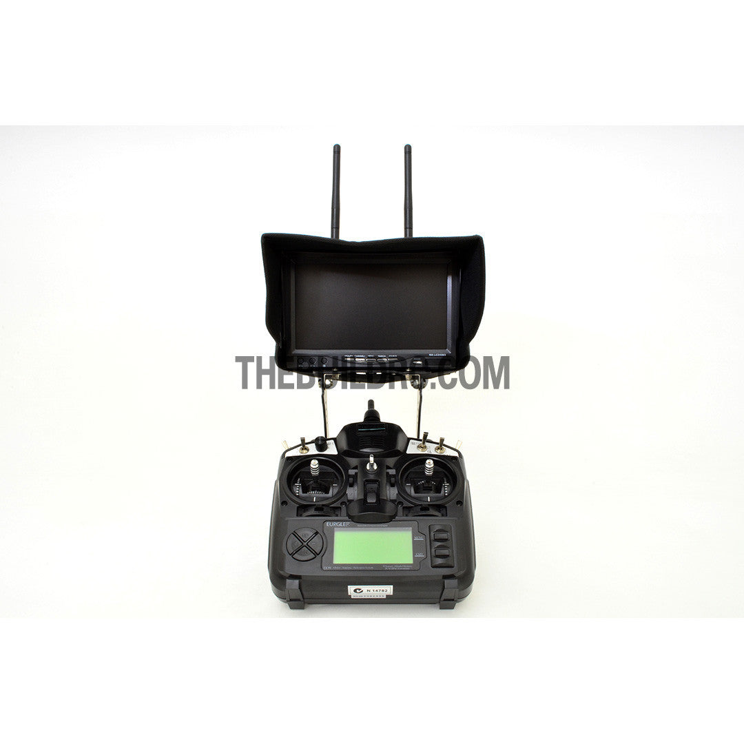 LED Screen Monitor Carbon Fiber Rear Mount For RC FPV Radio