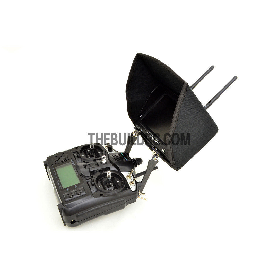 LED Screen Monitor Carbon Fiber Rear Mount For RC FPV Radio