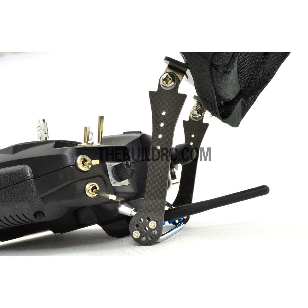 LED Screen Monitor Carbon Fiber Rear Mount For RC FPV Radio