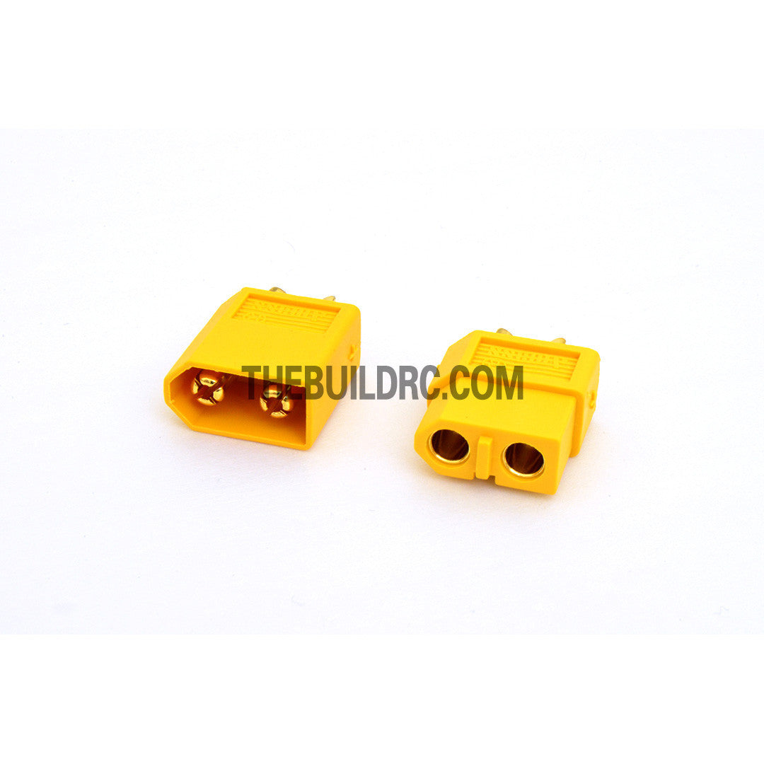 XT60 Male / Female LiPo LiFe NiMh Battery Connectors (5 pairs) Geniune - Yellow