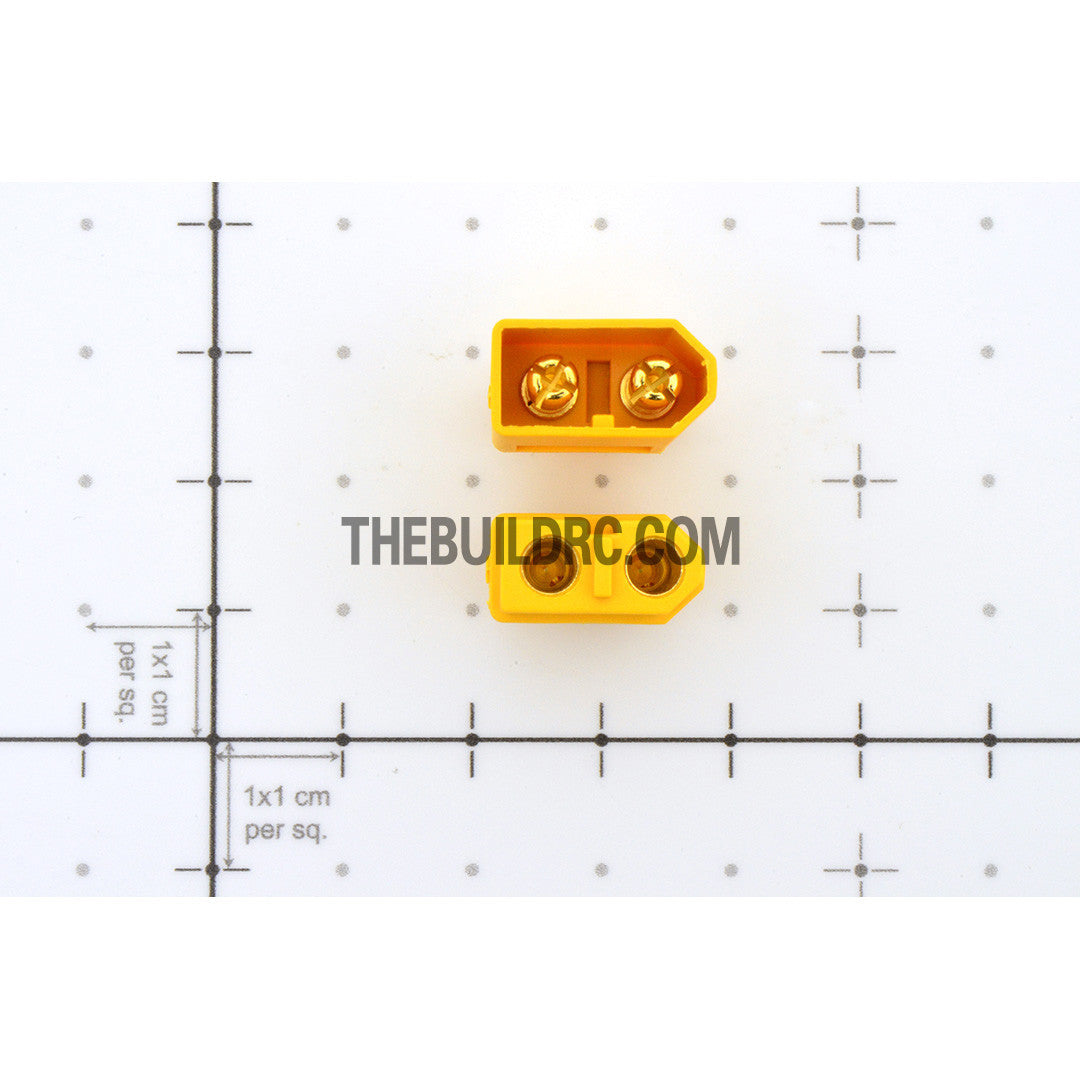 XT60 Male / Female LiPo LiFe NiMh Battery Connectors (5 pairs) Geniune - Yellow