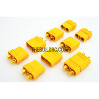 XT90 Male / Female LiPo LiFe NiMh Battery Connectors (5 pairs) Geniune - Yellow