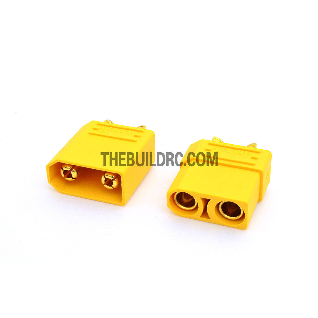 XT90 Male / Female LiPo LiFe NiMh Battery Connectors (5 pairs) Geniune - Yellow