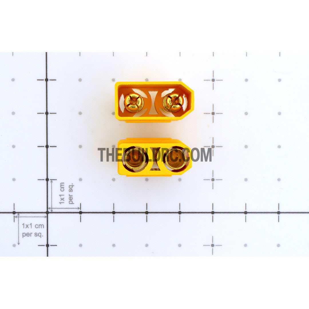 XT90 Male / Female LiPo LiFe NiMh Battery Connectors (5 pairs) Geniune - Yellow