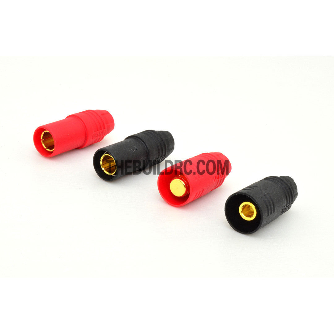 Amass AS150 7mm Gold-plating Anti Spark Connector/ Anti Arcing for HV High Power Battery (Red & Black)
