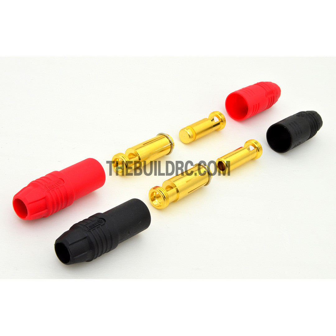 Amass AS150 7mm Gold-plating Anti Spark Connector/ Anti Arcing for HV High Power Battery (Red & Black)