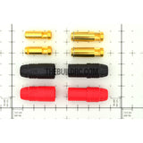 Amass AS150 7mm Gold-plating Anti Spark Connector/ Anti Arcing for HV High Power Battery (Red & Black)