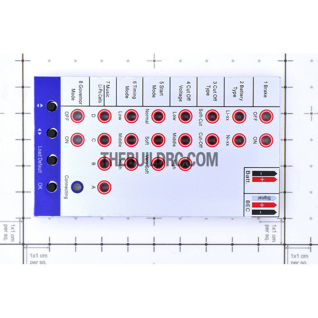 Eurgle Advance ESC Speed Controller Programming Card v1.0