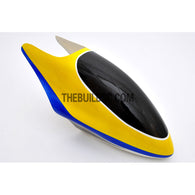 450 Fiberglass Helicopter Fuselage Canopy - Black / Yellow / Blue