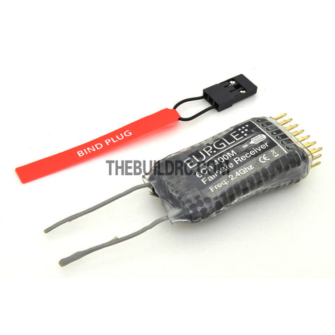 Eurgle 6Ch 400M RC Failsafe Waterproof Receiver Rx for DM9 JR Spektrum
