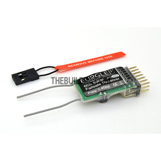 Eurgle 6Ch 800M RC Failsafe Receiver Rx for DM9 JR Spektrum
