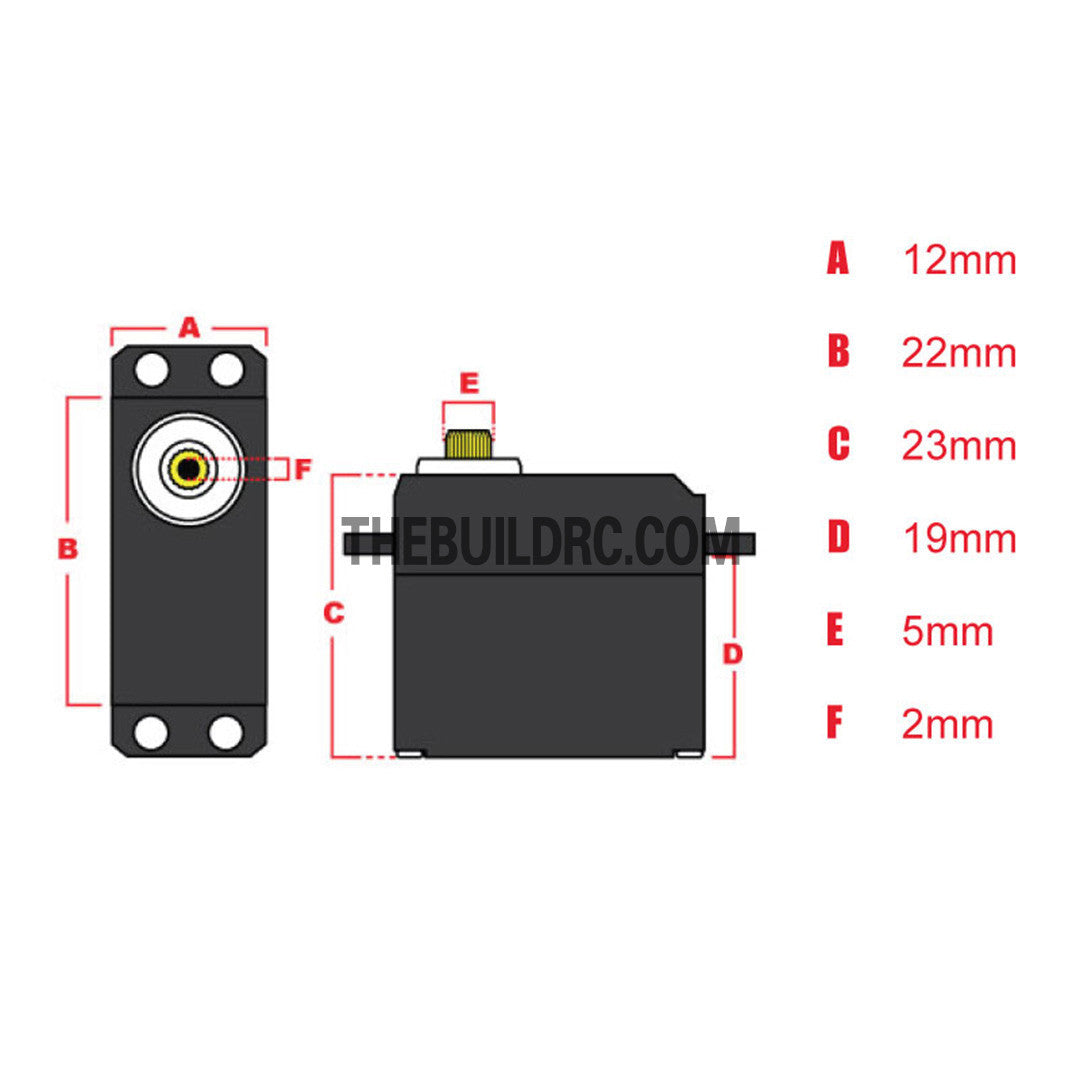 Eurgle 16g???2.0kg.cm 0.1sec/60?? All Metal Gear Digital Servo