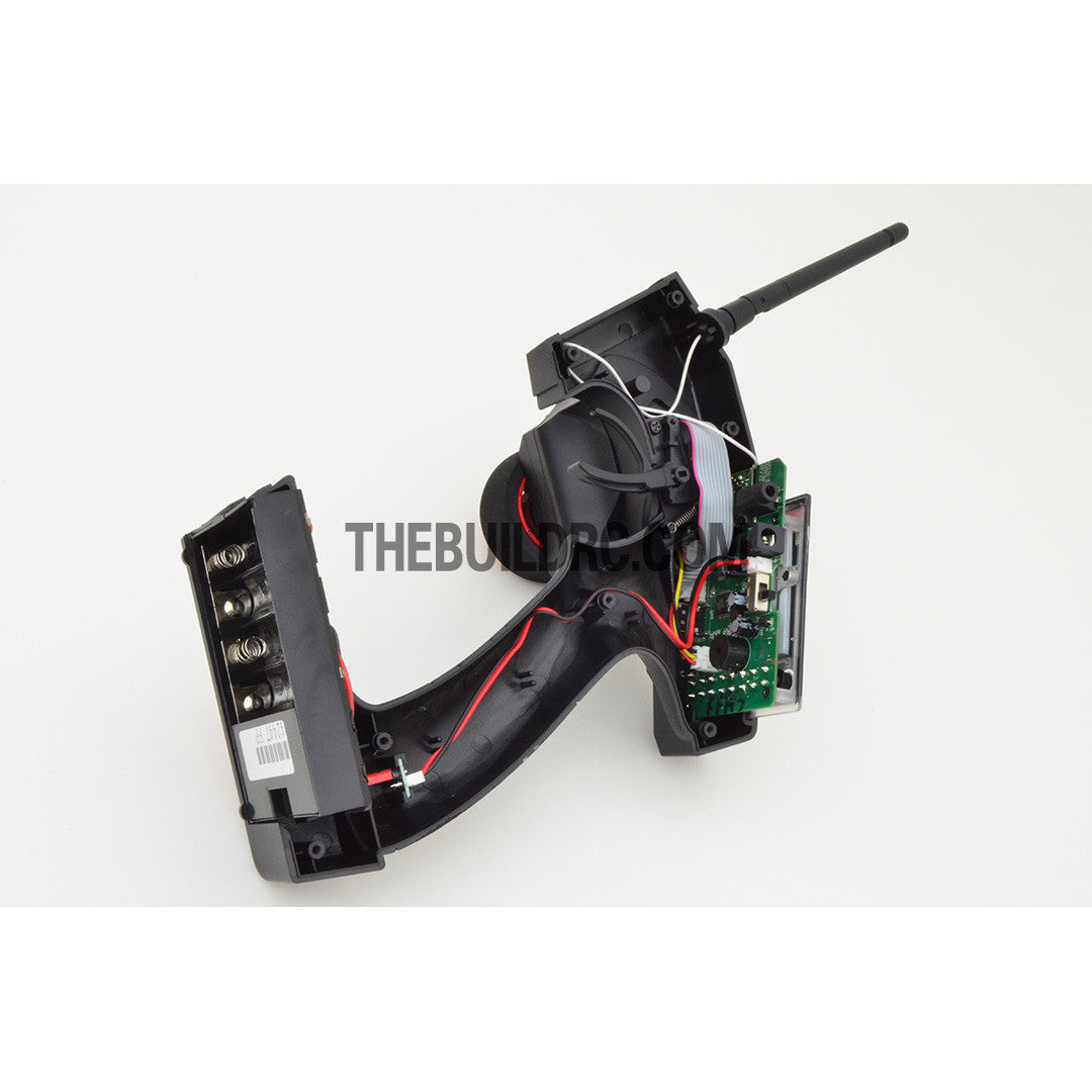 Eurgle 2.4Ghz 4Ch Digital FHSS Flexi-Mixing System LCD Pistol Grip Radio Gear with Built-in Gyro - Black