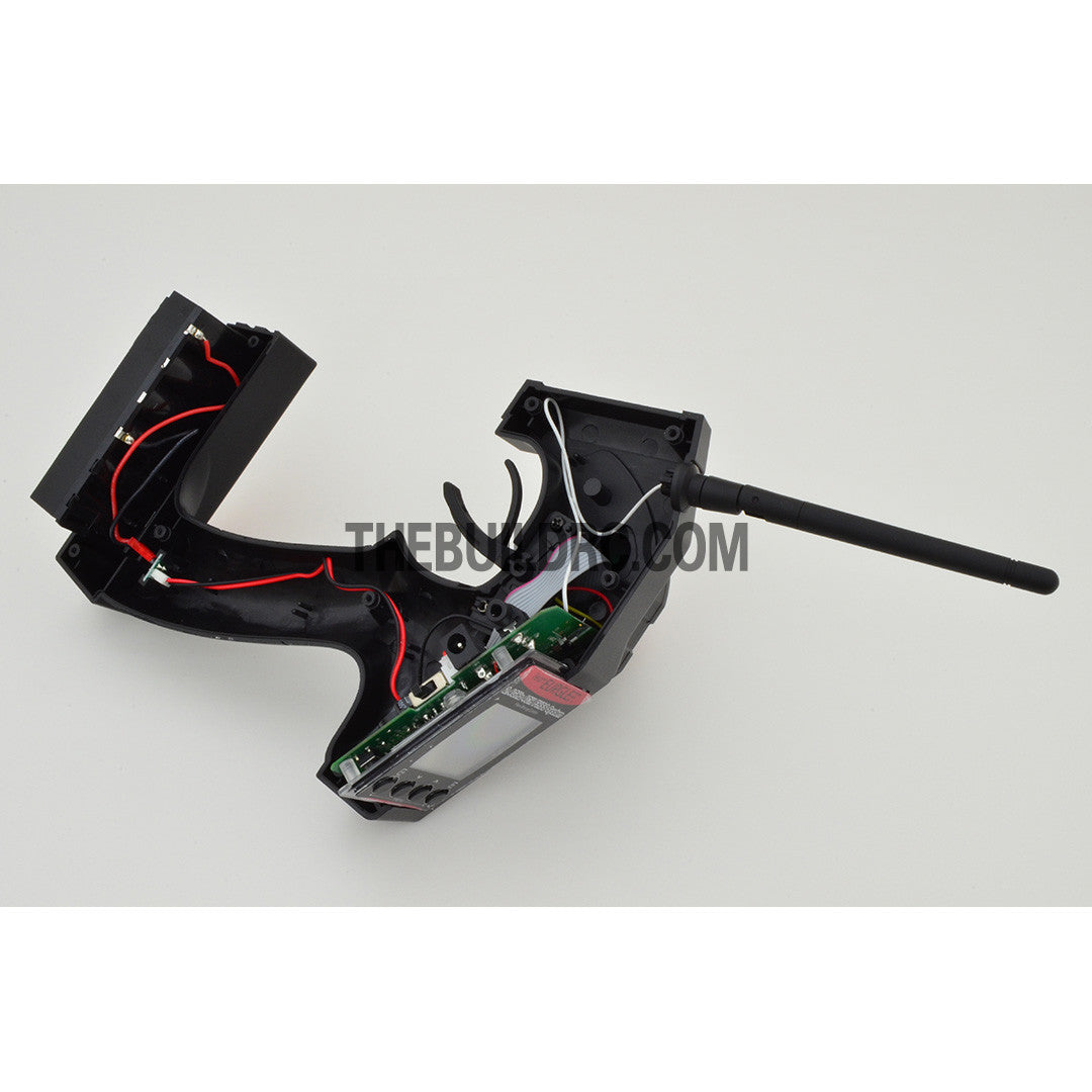 Eurgle 2.4Ghz 4Ch Digital FHSS Flexi-Mixing System LCD Pistol Grip Radio Gear with Built-in Gyro - Black