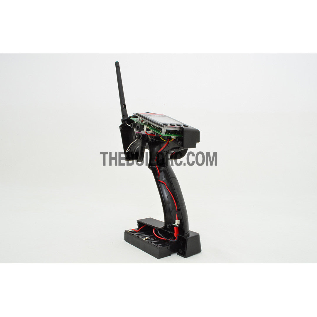 Eurgle 2.4Ghz 4Ch Digital FHSS Flexi-Mixing System LCD Pistol Grip Radio Gear with Built-in Gyro - Black