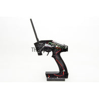 Eurgle 2.4Ghz 4Ch Digital FHSS Flexi-Mixing System LCD Pistol Grip Radio Gear with Built-in Gyro - Black