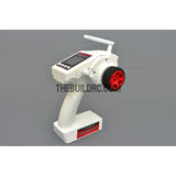 Eurgle 2.4Ghz 4Ch Digital FHSS Flexi-Mixing System LCD Pistol Grip Radio Gear with Built-in Gyro - White